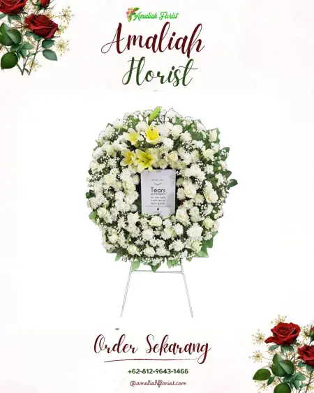 Krans Bunga Duka Uki Cawang